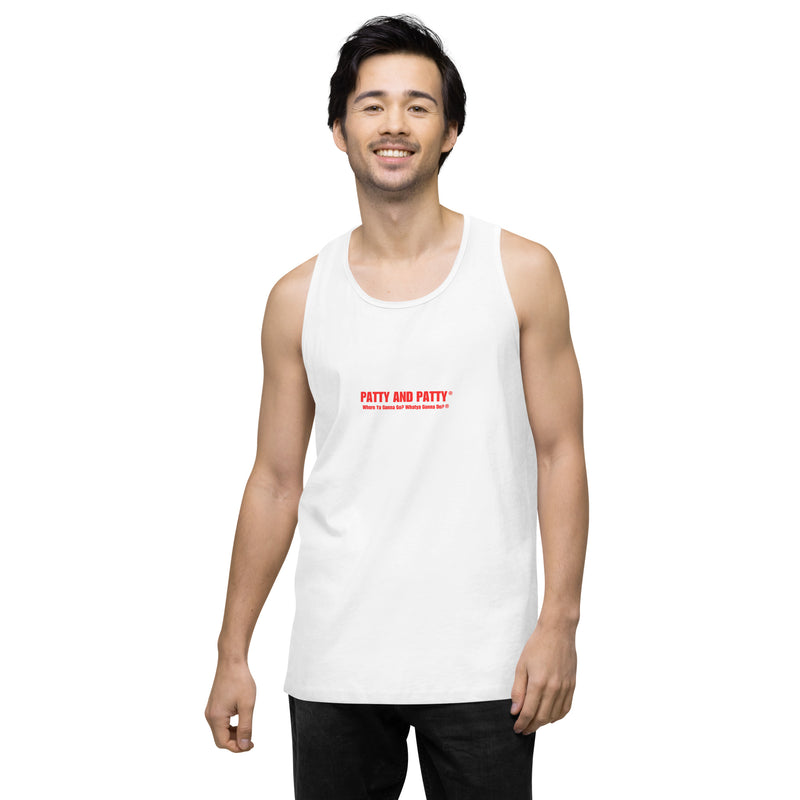 Patty and Patty Name Logo Men’s Tank Top