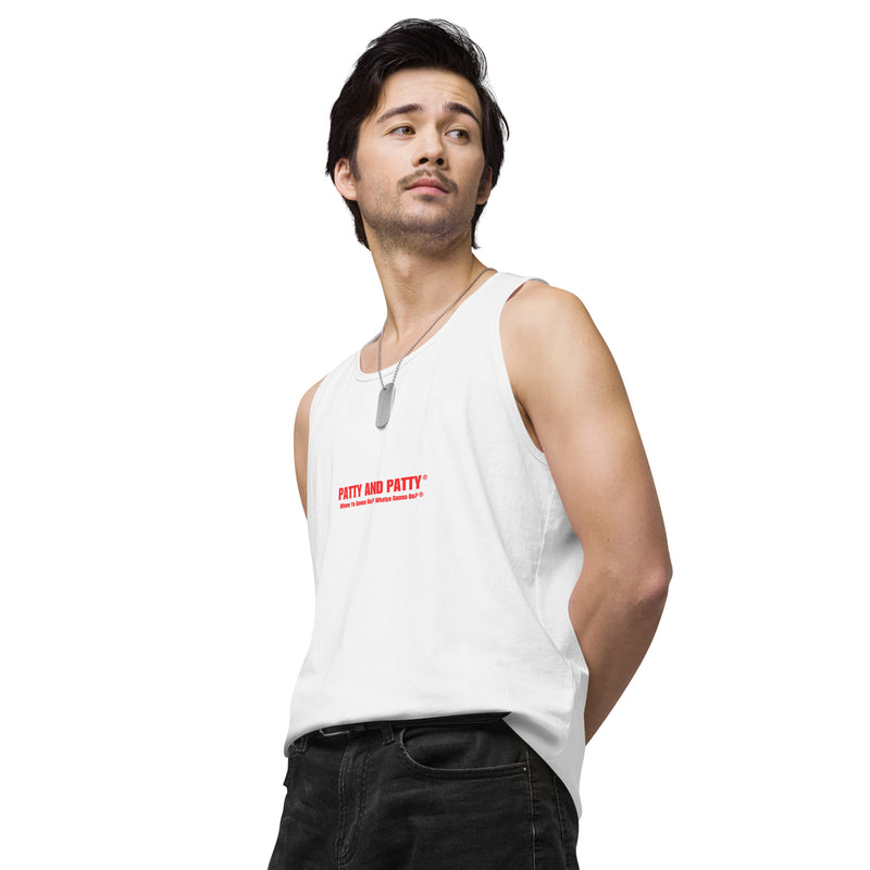 Patty and Patty Name Logo Men’s Tank Top