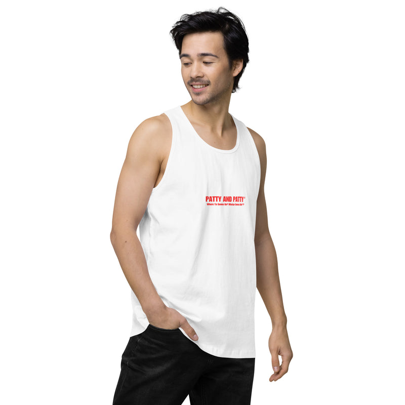 Patty and Patty Name Logo Men’s Tank Top