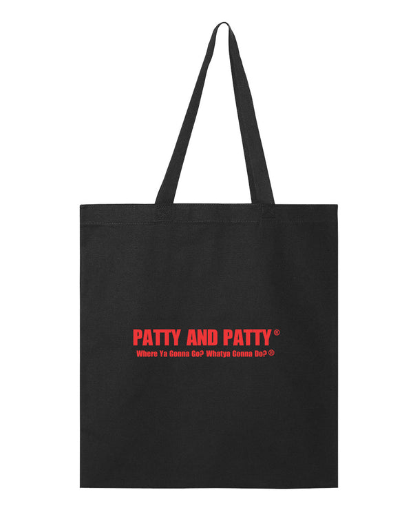 Patty and Patty Tote Bag (black)