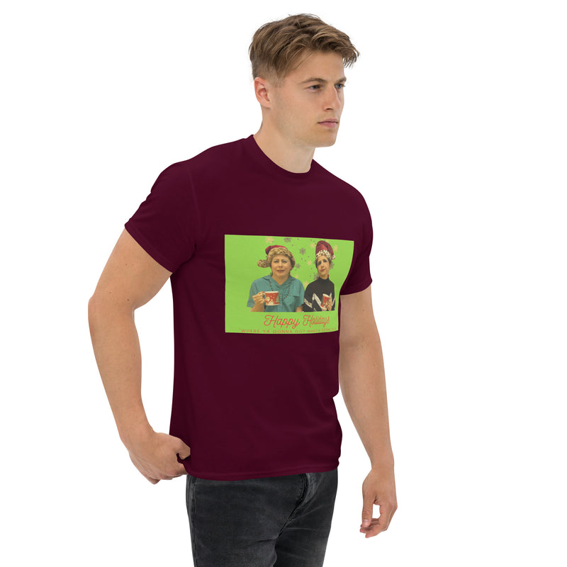 Patty and Patty Happy Holidays T-shirt (unisex)